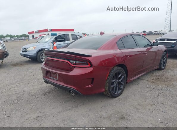 2C3CDXCT6LH197597 2020 DODGE CHARGER Maroon უკანა მარჯვენა