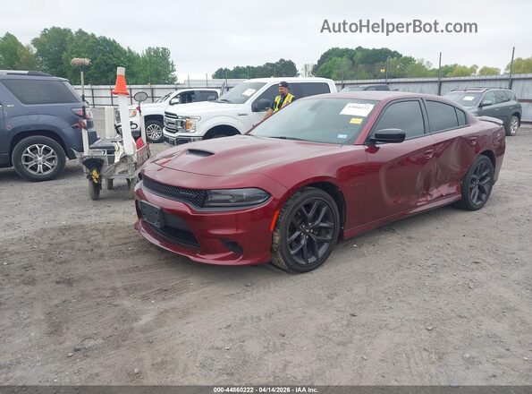 2C3CDXCT6LH197597 2020 DODGE CHARGER Maroon წინა მარცხენა ხედი სამი მეოთხედიდან