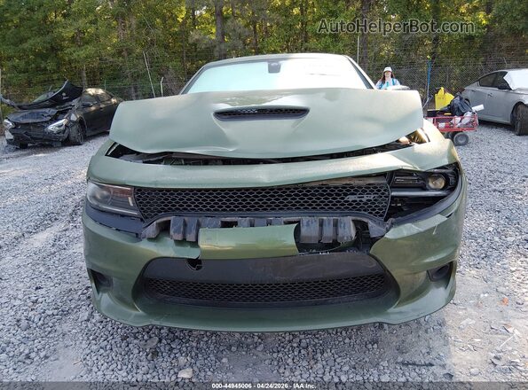 2C3CDXCT6NH146376 2022 DODGE CHARGER Green Սարքավորումների վահանակի տեսք