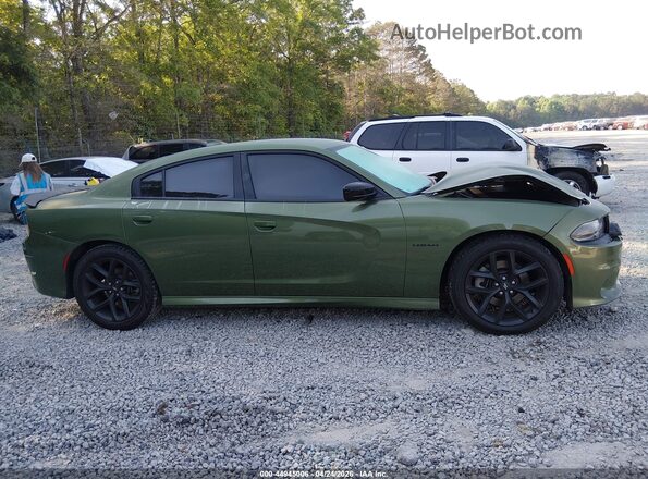 2C3CDXCT6NH146376 2022 DODGE CHARGER Green Սալոնի հետևի տեսք