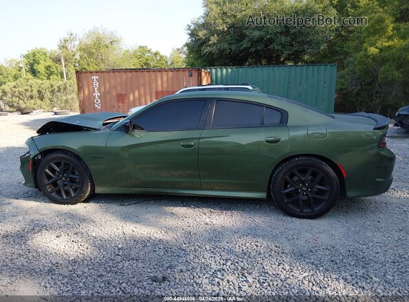 2C3CDXCT6NH146376 2022 DODGE CHARGER Green Սալոնի 360 աստիճան տեսք