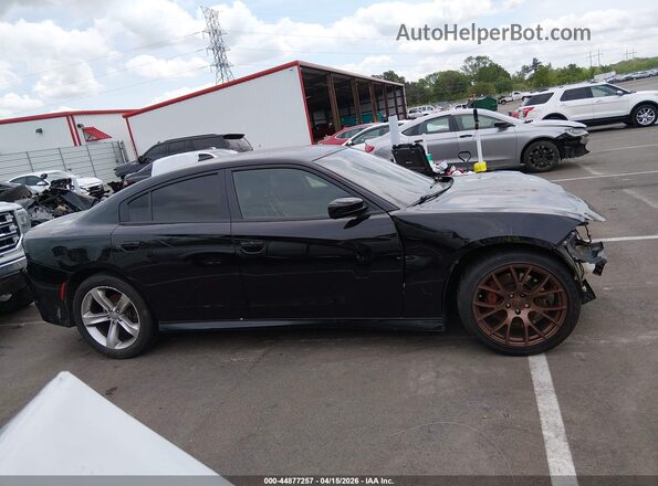 2C3CDXCT7HH583890 2017 DODGE CHARGER Black Вид задньої частини салону
