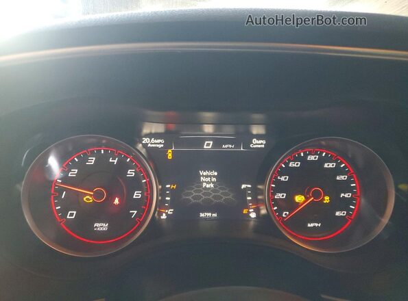 2C3CDXCT7MH608068 2021 DODGE CHARGER Red Вид щитка приладів