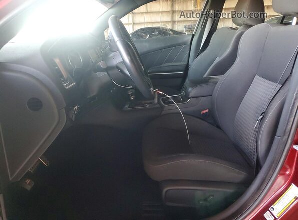 2C3CDXCT7MH608068 2021 DODGE CHARGER Red Вид салону спереду