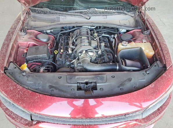 2C3CDXCT7MH608068 2021 DODGE CHARGER Red Вид задньої частини салону