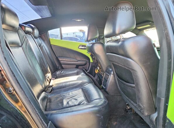 2C3CDXCTXGH188536 2016 DODGE CHARGER Black Rear seats view
