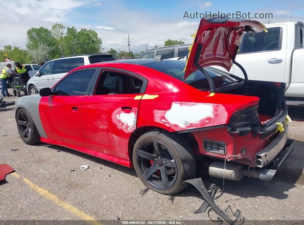 2C3CDXEJ0GH292268 2016 DODGE CHARGER Red Rear left