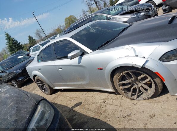 2C3CDXGJ0MH584480 2021 DODGE CHARGER Silver Widok wnętrza z tyłu