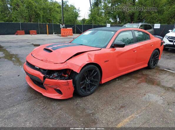 2C3CDXGJ0PH608149 2023 DODGE CHARGER Orange Vista tres cuartos delantera izquierda