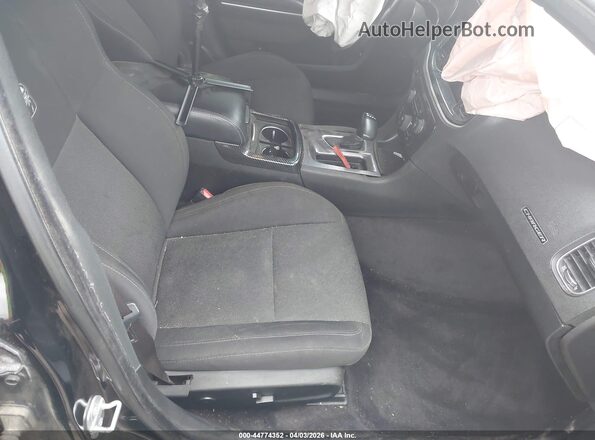 2C3CDXGJ3JH335411 2018 DODGE CHARGER Black წინა სალონის ხედი