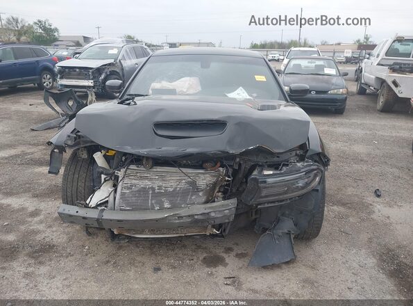 2C3CDXGJ3JH335411 2018 DODGE CHARGER Black უკანა სალონის ხედი