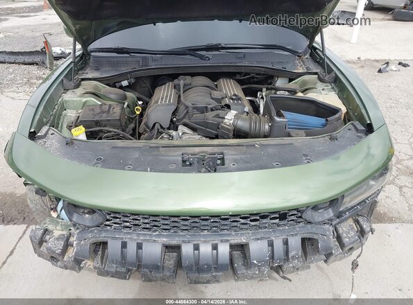 2C3CDXGJ5NH208679 2022 DODGE CHARGER Green Հետևի տեսք