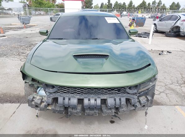 2C3CDXGJ5NH208679 2022 DODGE CHARGER Green Դիմացի տեսք