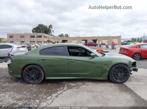 2C3CDXGJ5NH208679 2022 DODGE CHARGER Green Սալոնի 360 աստիճան տեսք