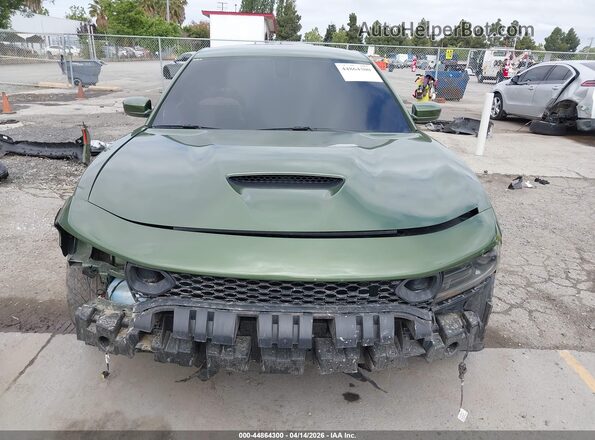 2C3CDXGJ5NH208679 2022 DODGE CHARGER Green Սալոնի հետևի տեսք