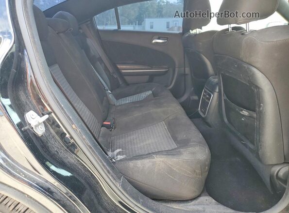2C3CDXGJ7MH540136 2021 DODGE CHARGER Black უკანა სავარძლების ხედი