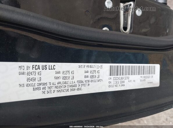 2C3CDXGJ8GH132782 2016 DODGE CHARGER Black ძრავის განყოფილების ხედი