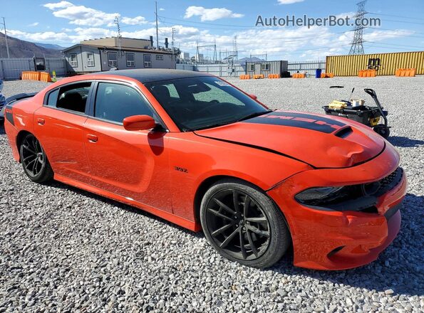 2C3CDXGJ8MH618908 2021 DODGE CHARGER Orange Przód prawy