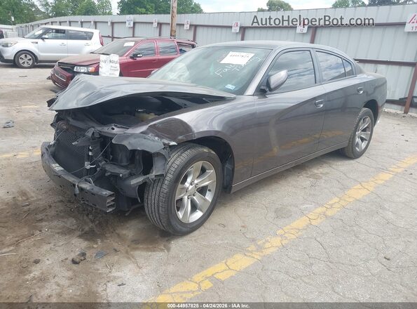 2C3CDXHG0GH276362 2016 DODGE CHARGER Gray Vista tres cuartos delantera izquierda