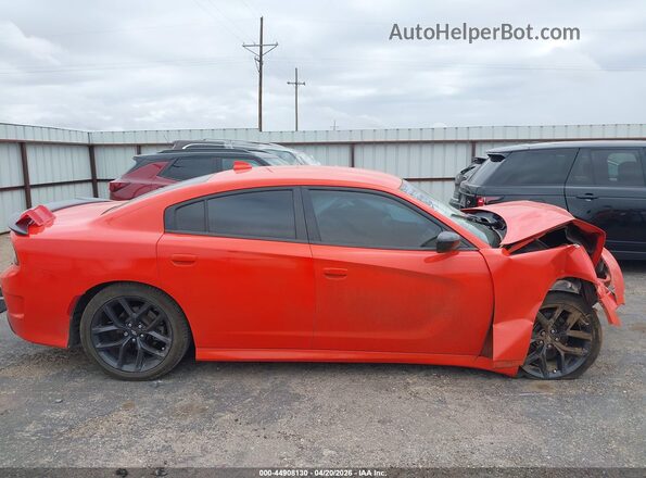 2C3CDXHG1MH652563 2021 DODGE CHARGER Orange Вид задньої частини салону