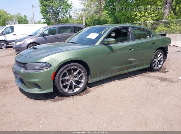 2C3CDXHG2NH169598 2022 DODGE CHARGER Green Передня ліва чверть