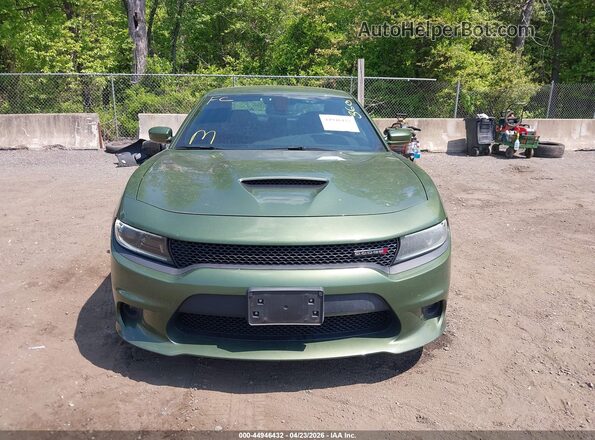 2C3CDXHG2NH169598 2022 DODGE CHARGER Green Вид задньої частини салону