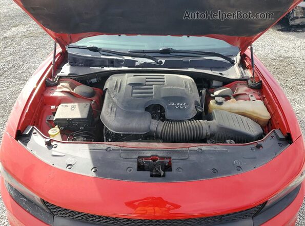 2C3CDXHG4MH643436 2021 DODGE CHARGER Red Widok wnętrza z tyłu