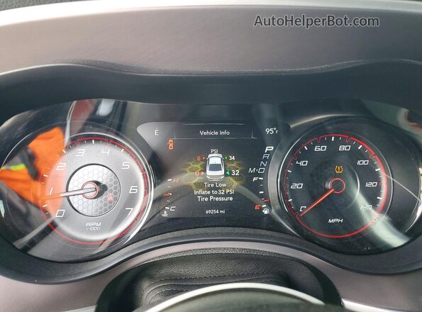 2C3CDXHG4MH643436 2021 DODGE CHARGER Red Widok zestawu wskaźników