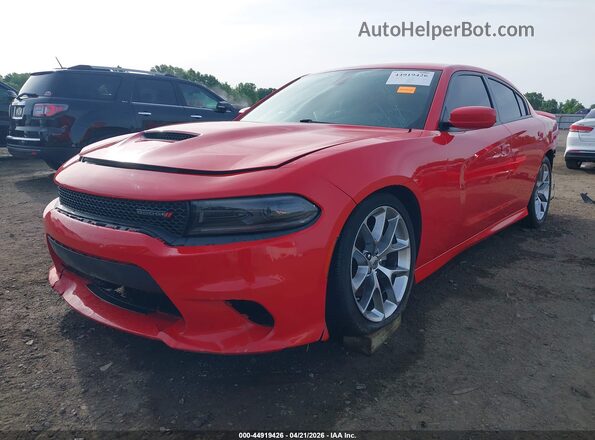 2C3CDXHG6NH109694 2022 DODGE CHARGER Red Vista tres cuartos delantera izquierda