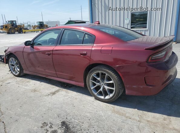 2C3CDXHG6NH232282 2022 DODGE CHARGER Бордовый Задняя левая четверть