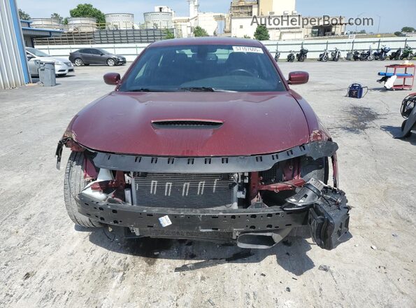 2C3CDXHG6NH232282 2022 DODGE CHARGER Бордовый Вид спереди
