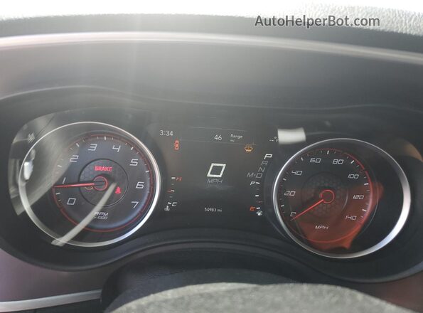 2C3CDXHG6NH232282 2022 DODGE CHARGER Бордовый Вид щитка приборов
