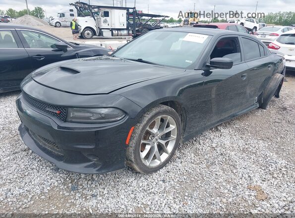2C3CDXHG7MH539698 2021 DODGE CHARGER Черный Передняя левая четверть