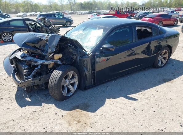 2C3CDXHG8HH569427 2017 DODGE CHARGER Black Առջևի ձախ երեք քառորդ տեսարան