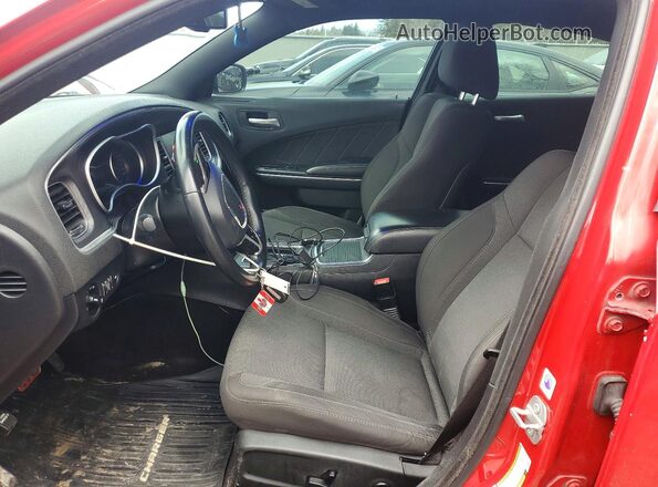 2C3CDXHG8HH638410 2017 DODGE CHARGER Red Front interior view