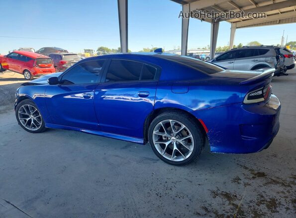 2C3CDXHG8MH650146 2021 DODGE CHARGER Blue Հետևի ձախ