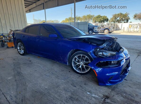 2C3CDXHG8MH650146 2021 DODGE CHARGER Blue Առջևի աջ