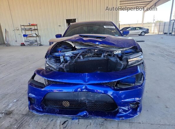 2C3CDXHG8MH650146 2021 DODGE CHARGER Blue Դիմացի տեսք