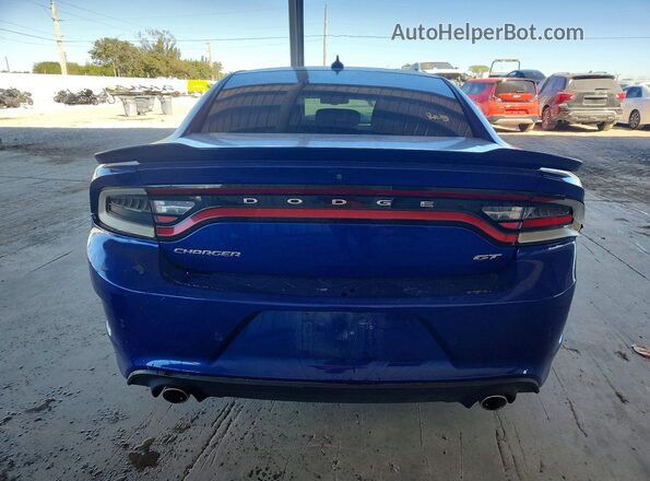 2C3CDXHG8MH650146 2021 DODGE CHARGER Blue Հետևի տեսք