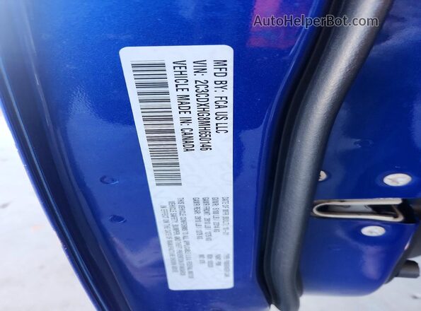 2C3CDXHG8MH650146 2021 DODGE CHARGER Blue Շարժիչի բաժամունքի տեսք