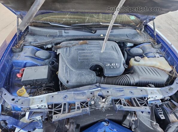 2C3CDXHG8MH650146 2021 DODGE CHARGER Blue Սալոնի հետևի տեսք