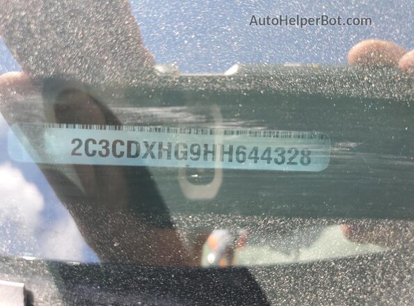 2C3CDXHG9HH644328 2017 DODGE CHARGER Черный Вид подкапотного пространства