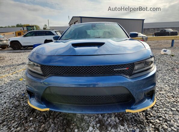 2C3CDXHG9MH553313 2021 DODGE CHARGER Blue Դիմացի տեսք