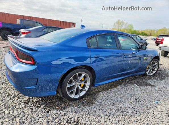 2C3CDXHG9MH553313 2021 DODGE CHARGER Blue Հետևի աջ