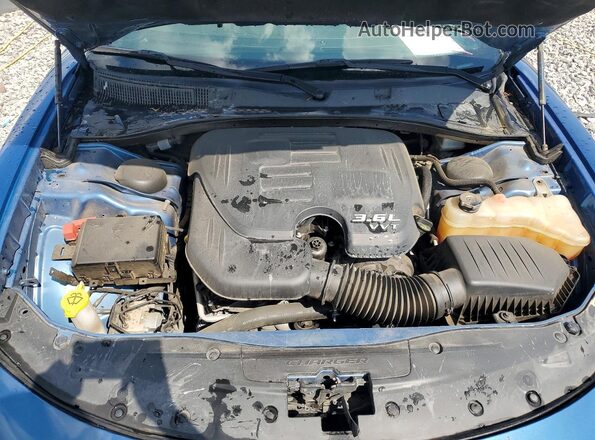 2C3CDXHG9MH553313 2021 DODGE CHARGER Blue Սալոնի հետևի տեսք