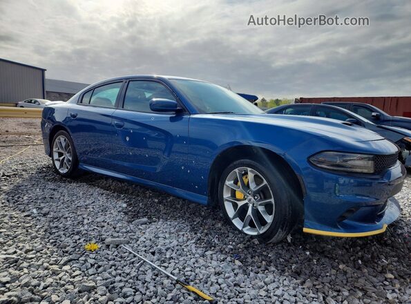 2C3CDXHG9MH553313 2021 DODGE CHARGER Blue Առջևի աջ