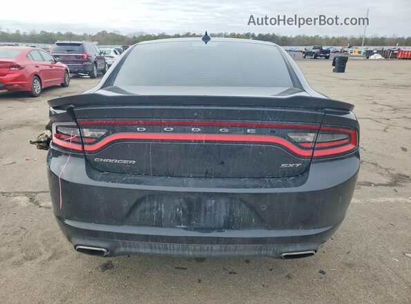 2C3CDXHGXJH142420 2018 DODGE CHARGER Black Widok z tyłu