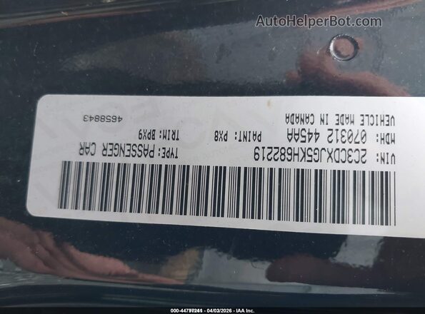 2C3CDXJG0KH682211 2019 DODGE CHARGER Black 