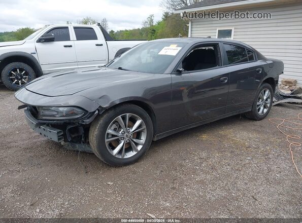 2C3CDXJG0MH576344 2021 DODGE CHARGER Gray Առջևի ձախ երեք քառորդ տեսարան