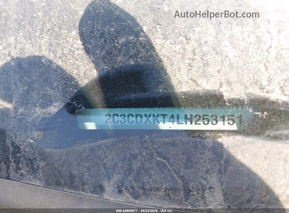 2C3CDXKT4LH253151 2020 DODGE CHARGER Black ძრავის განყოფილების ხედი